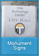 Monument signs